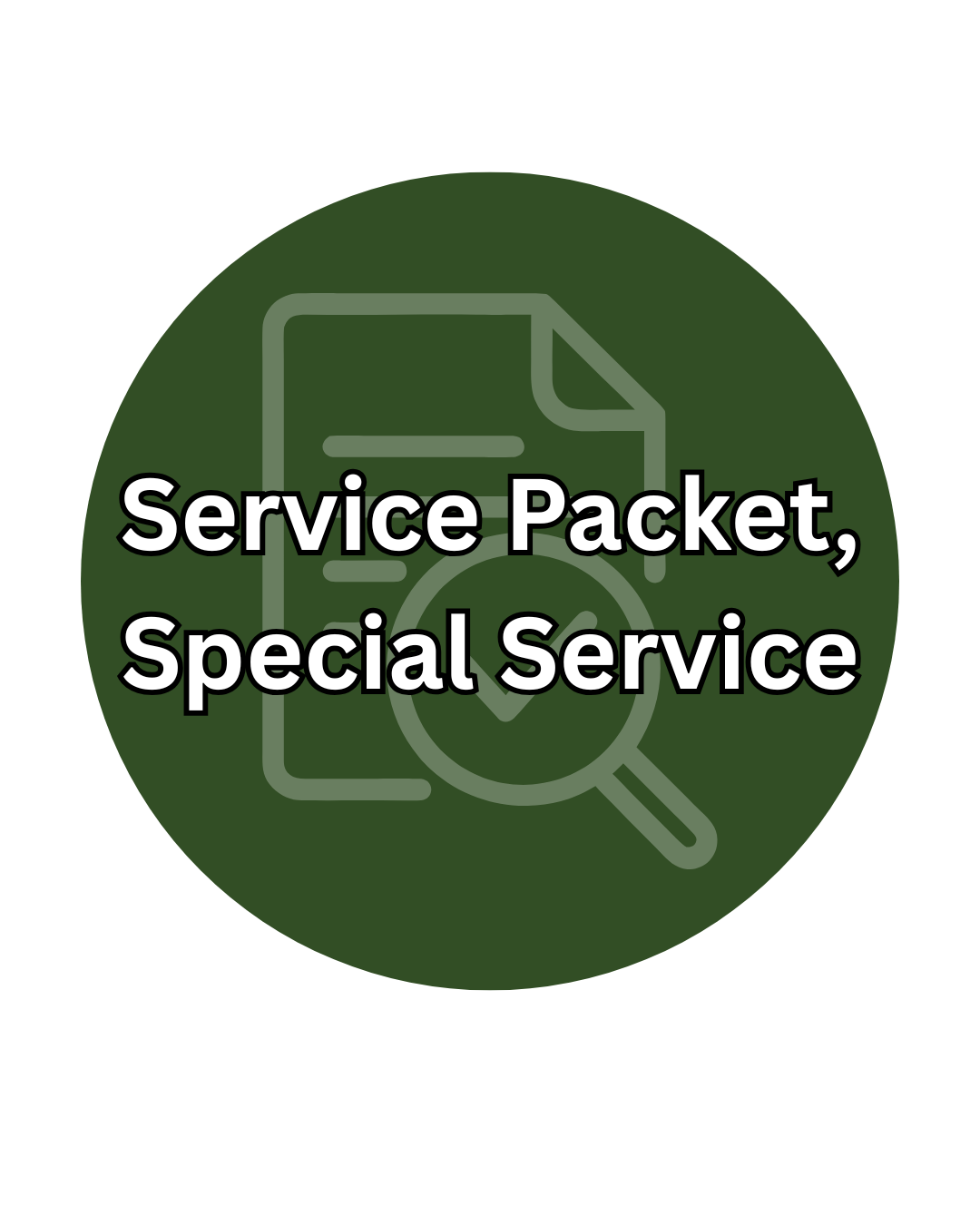 Service Packet, Special Service and Fees